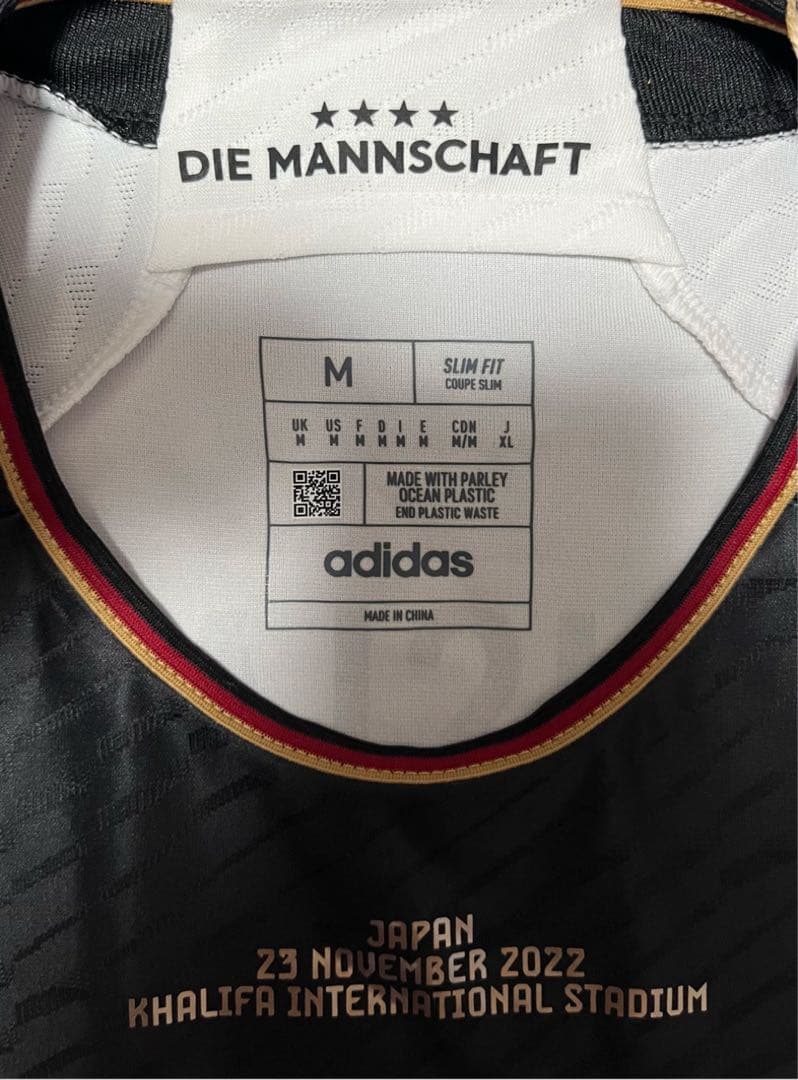【新品・未使用・紙タグ付】ドイツ代表　長袖オーセンティック　ユニフォーム