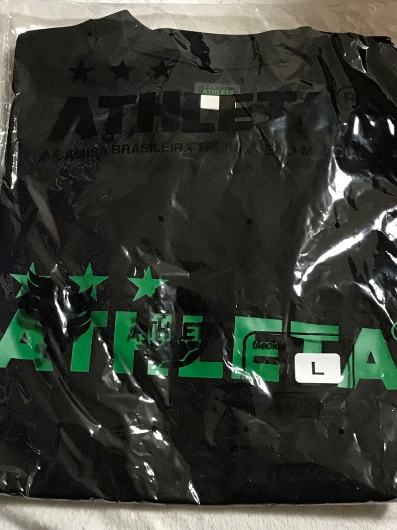 東京ヴェルディ×ATHLETA　アスレタ選手着用移動着Tシャツ　Lサイズ