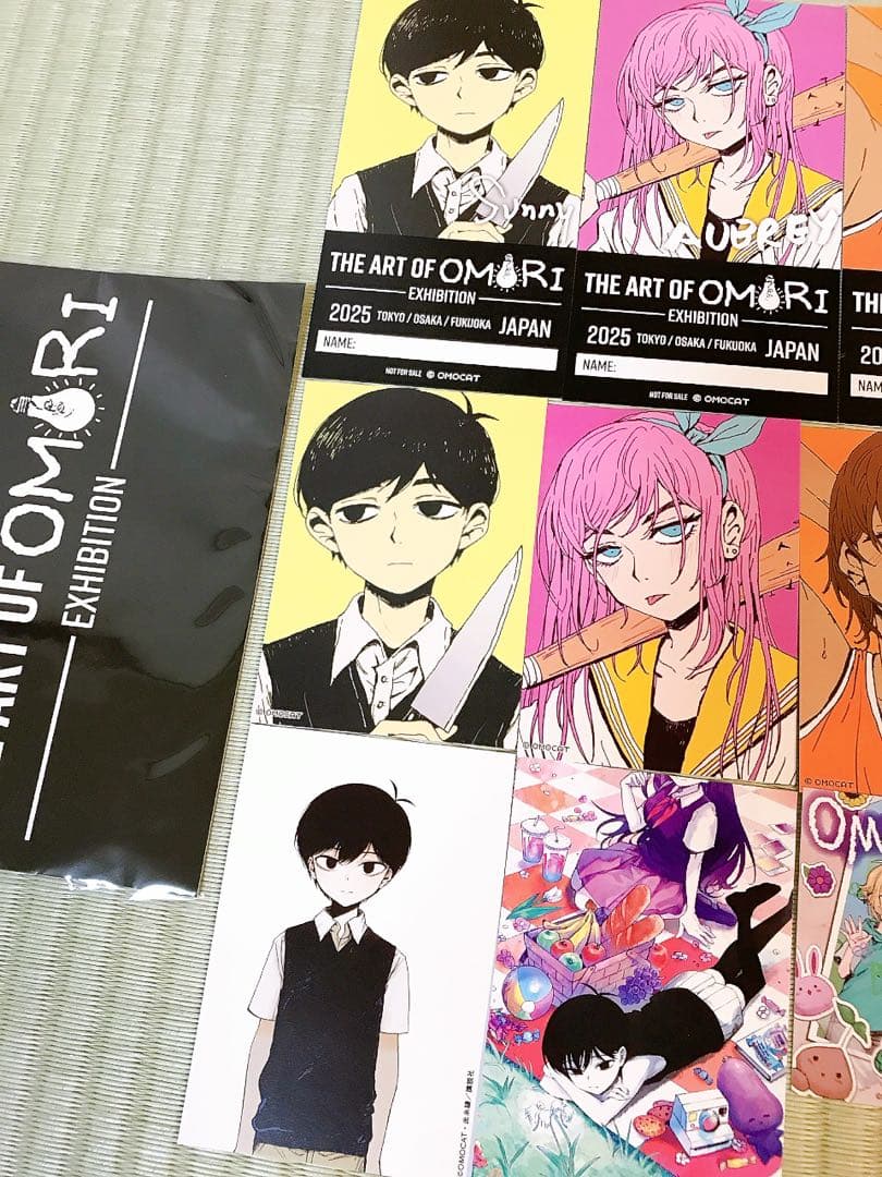 OMORI展 オモリ 入場 購入特典 カード クッション コンプリートセット