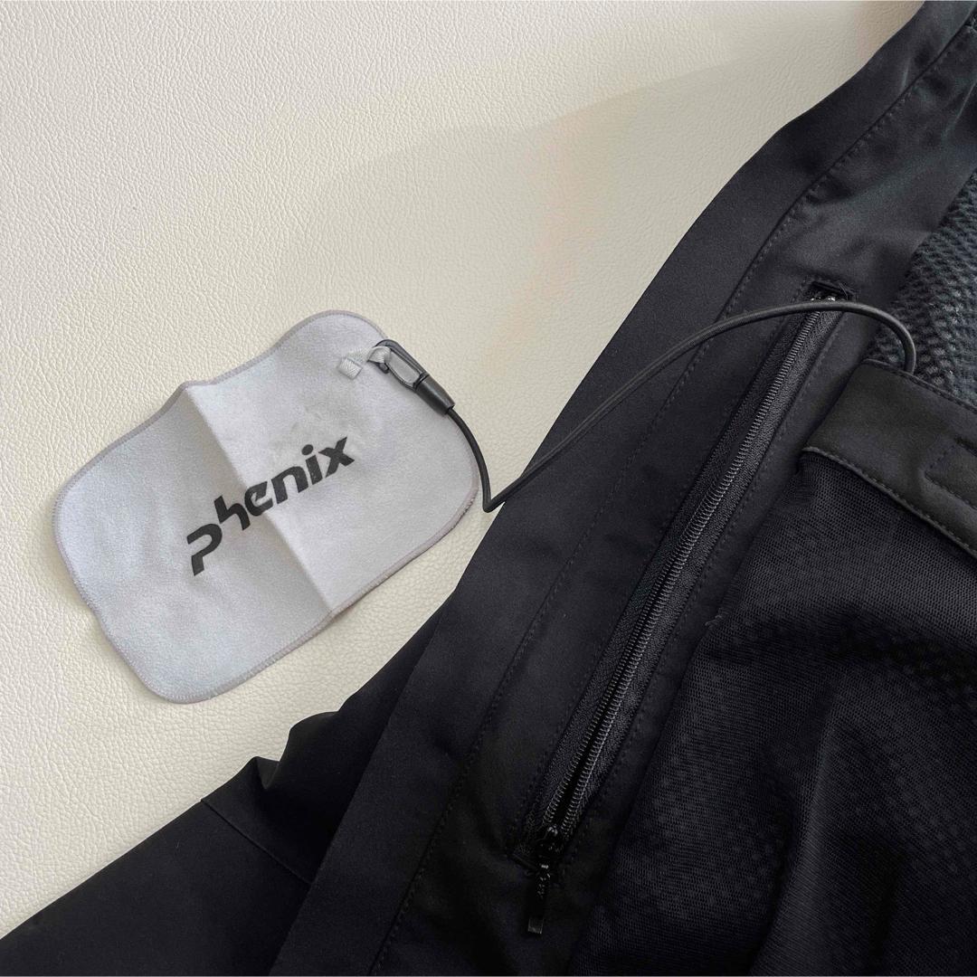 6687【美品】フェニックス　スキージャケット　チケットホルダー付　ブラック