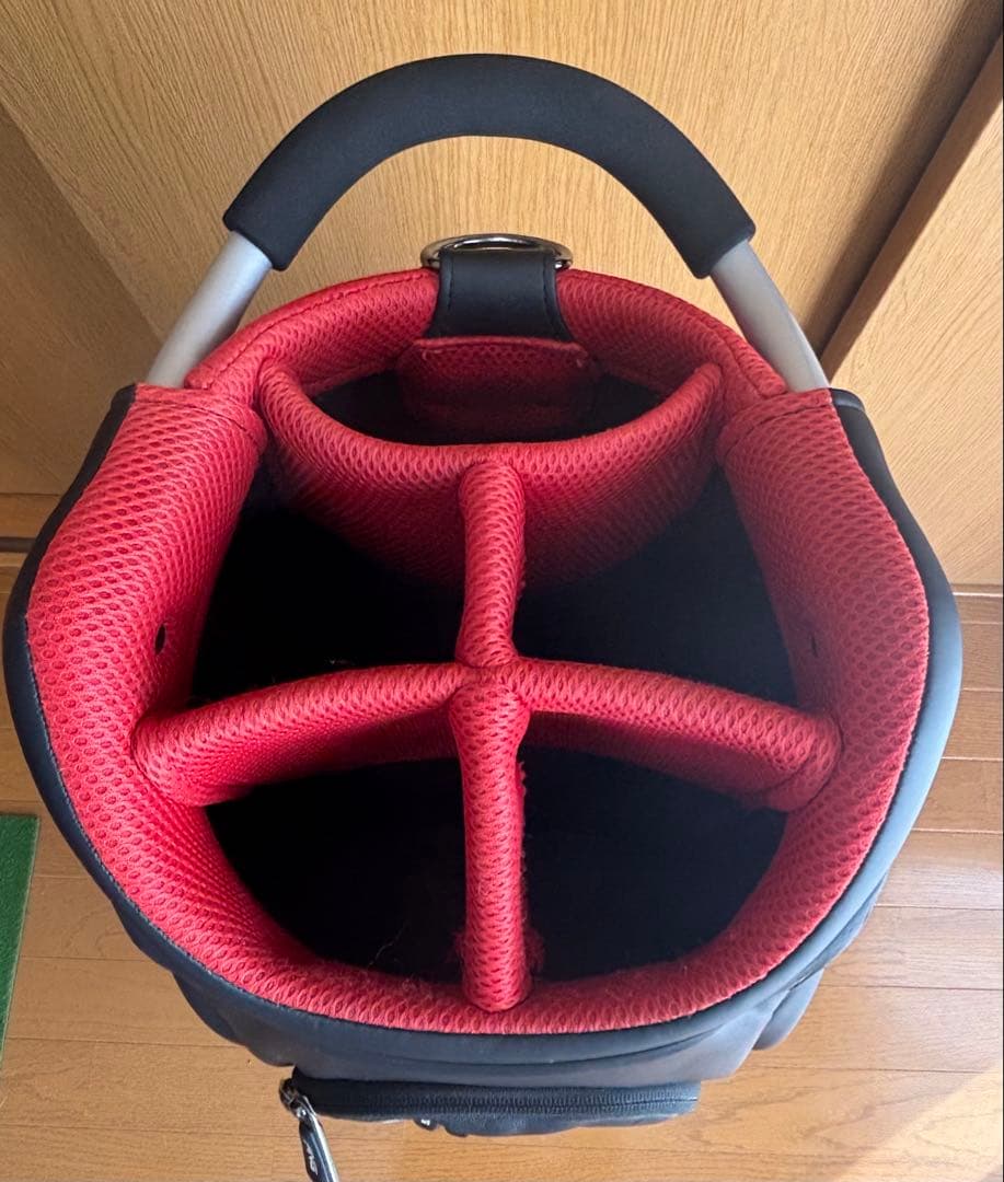 PING ゴルフキャディバッグ 黒/赤