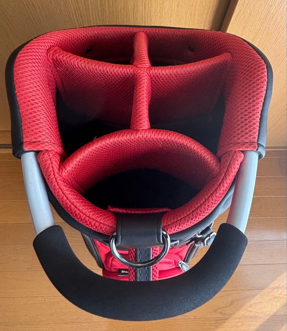 PING ゴルフキャディバッグ 黒/赤