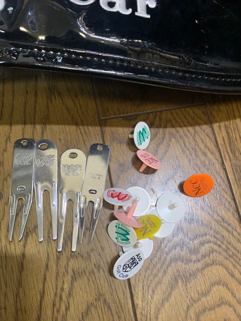 Munsingwear 黒 キャディバッグ　ゴルフバッグ　美品