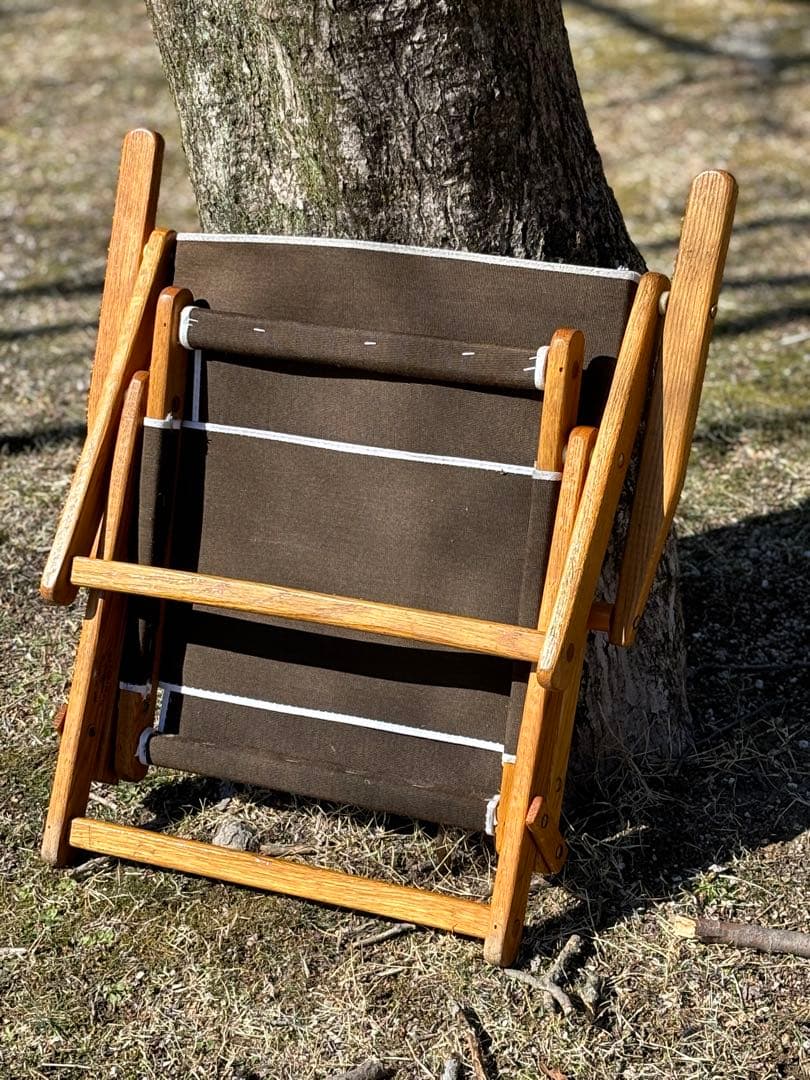 【希少】エニウェアチェア ミニ サンド チェア 折り畳み ブラウン ローチェア