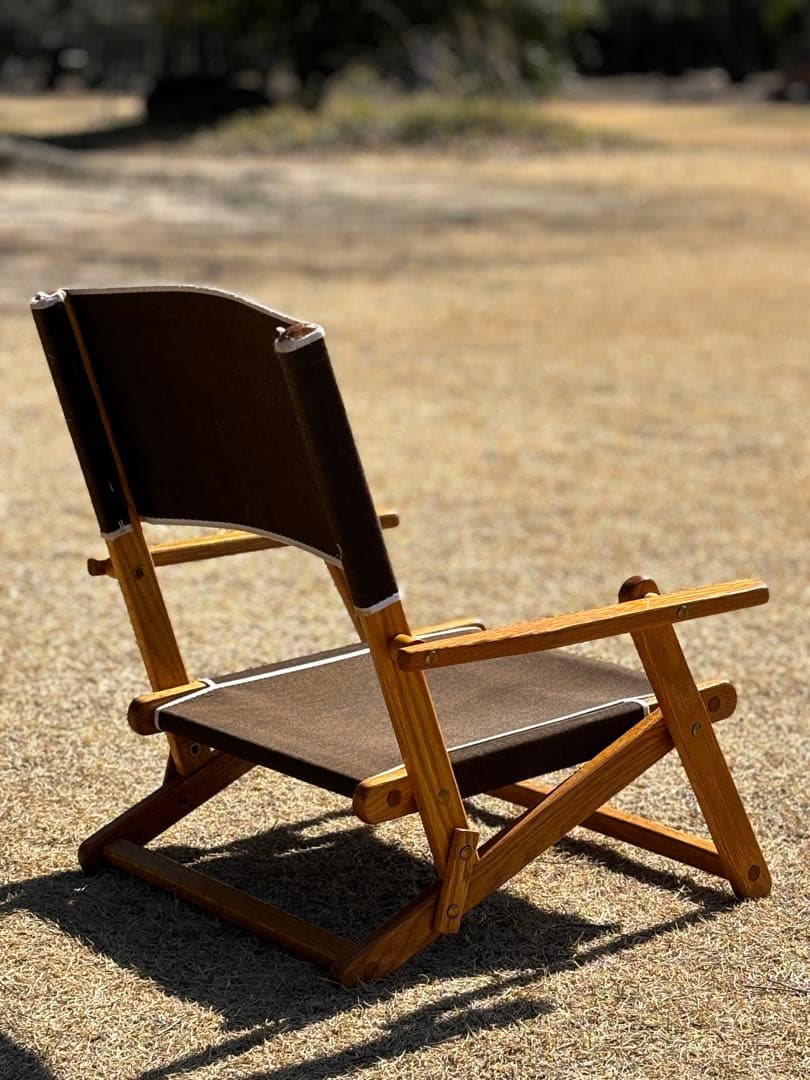 【希少】エニウェアチェア ミニ サンド チェア 折り畳み ブラウン ローチェア