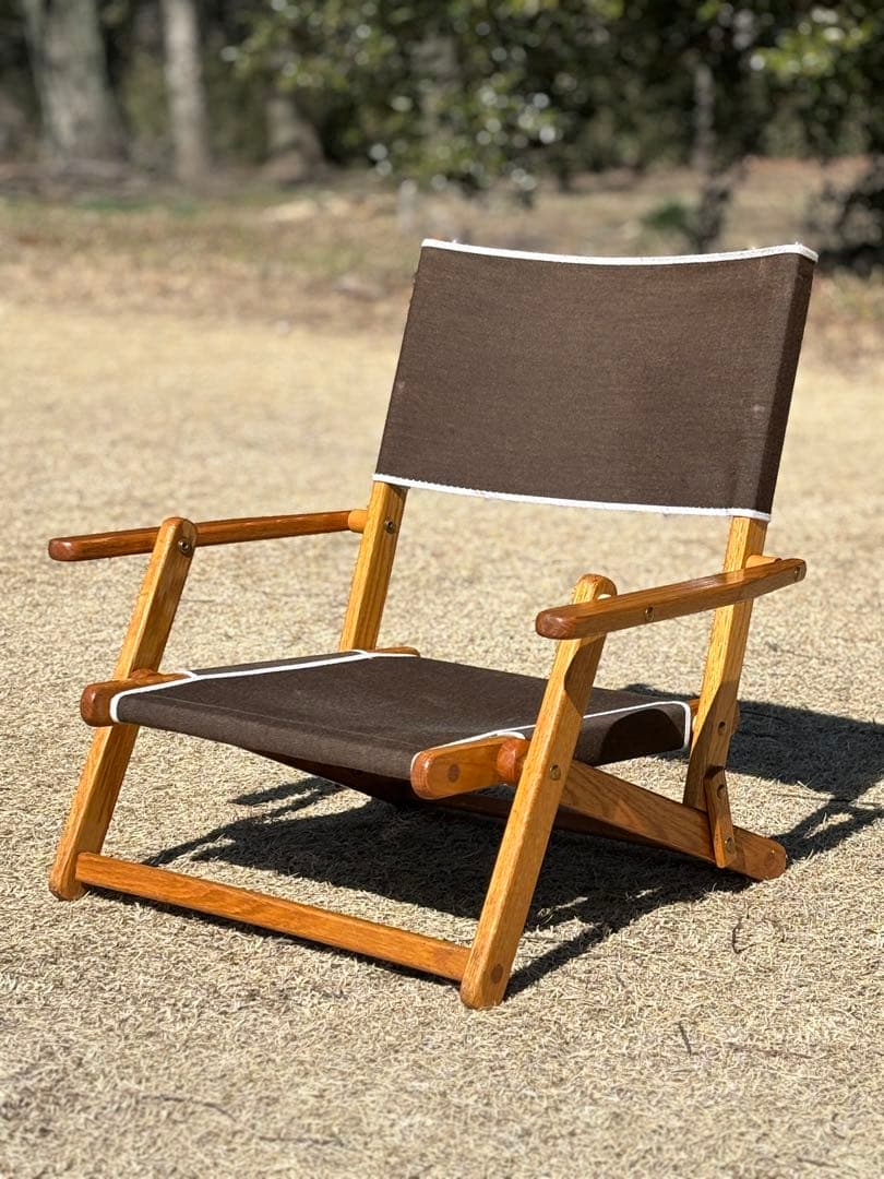 【希少】エニウェアチェア ミニ サンド チェア 折り畳み ブラウン ローチェア