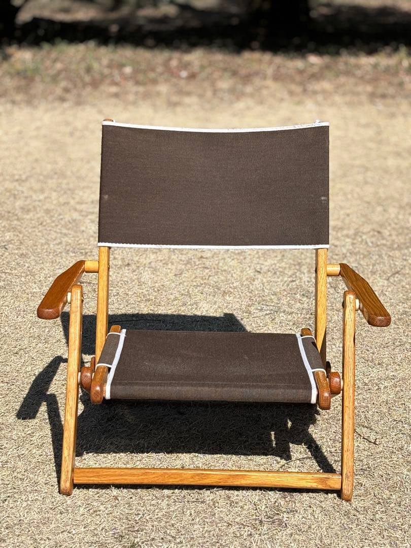 【希少】エニウェアチェア ミニ サンド チェア 折り畳み ブラウン ローチェア