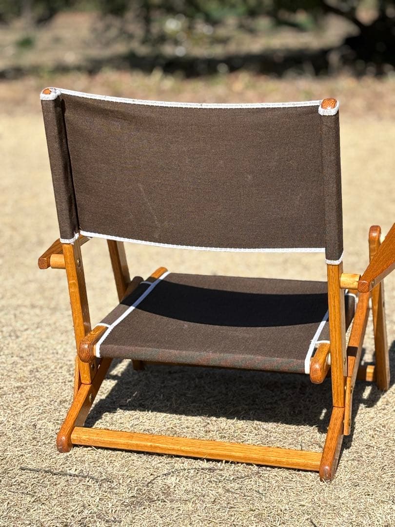 【希少】エニウェアチェア ミニ サンド チェア 折り畳み ブラウン ローチェア