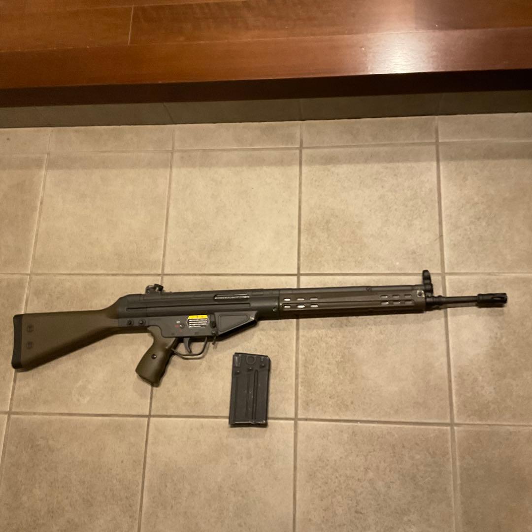 89m/s東京マルイ純正電動ガンG3A3絶版品メンテ済＋500連マガジン良品
