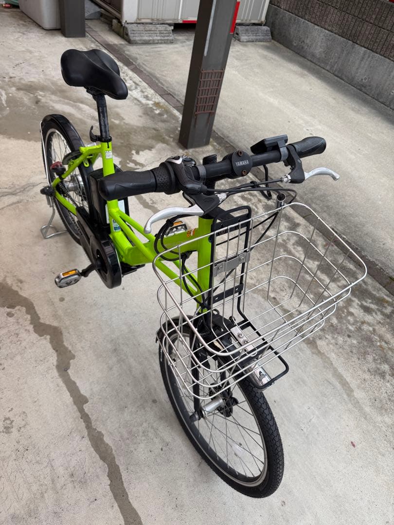 電動アシスト自転車 ヤマハPAS-CITYX バスケット付き グリーン