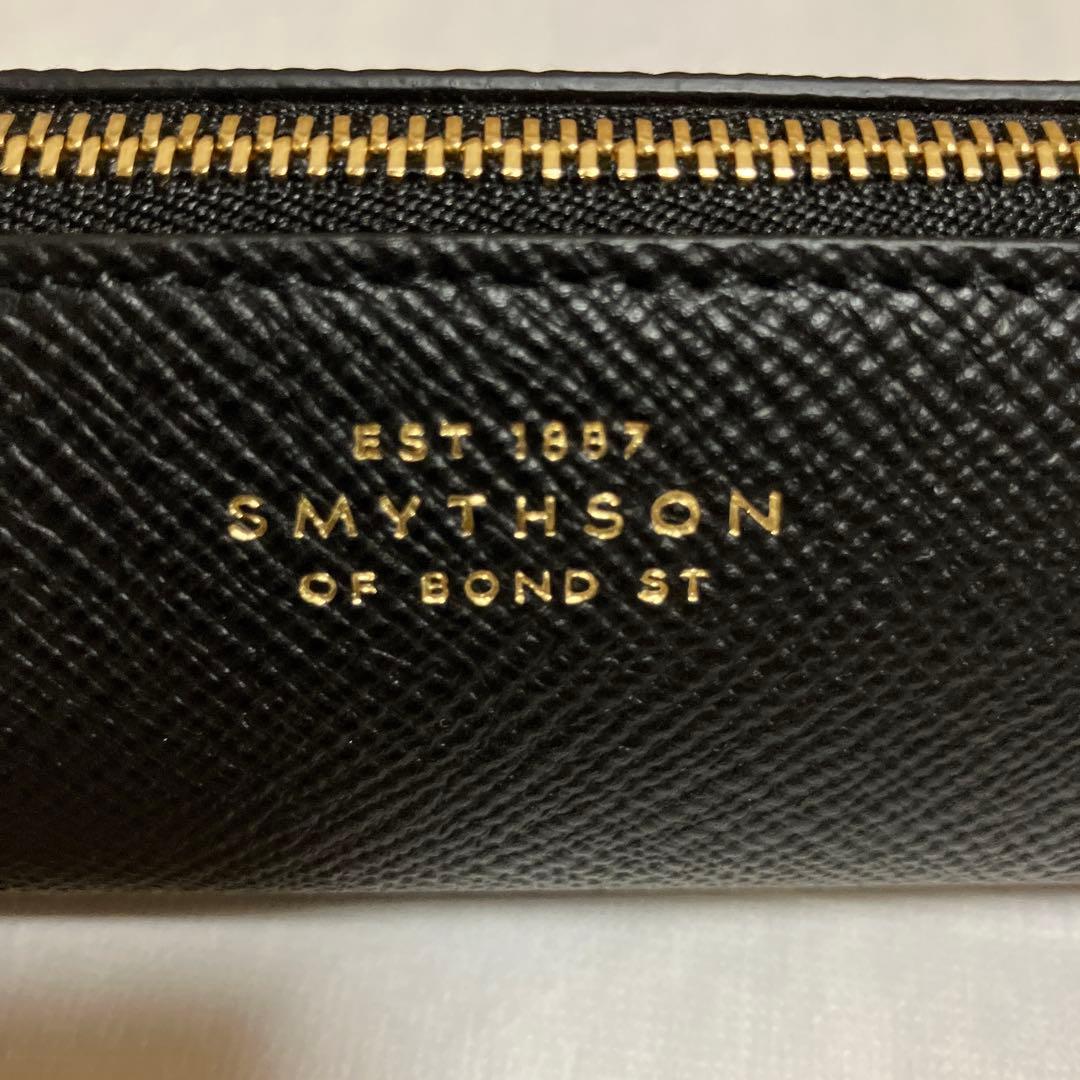 【未使用】SMYTHSON ペンシルケース　ペンケース　レザー　ブラック