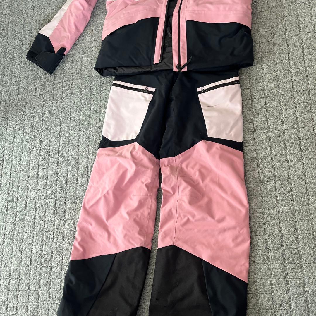 スキーウェアセット（子ども用）ピンク/黒
