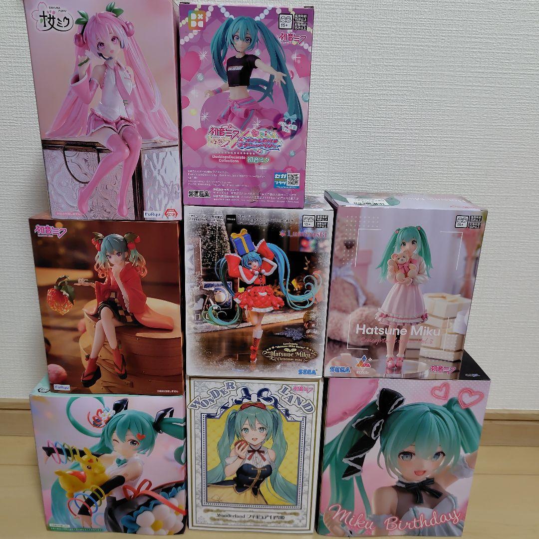 新品未開封 初音ミク 桜ミク フィギュア8点セット 24時間以内発送