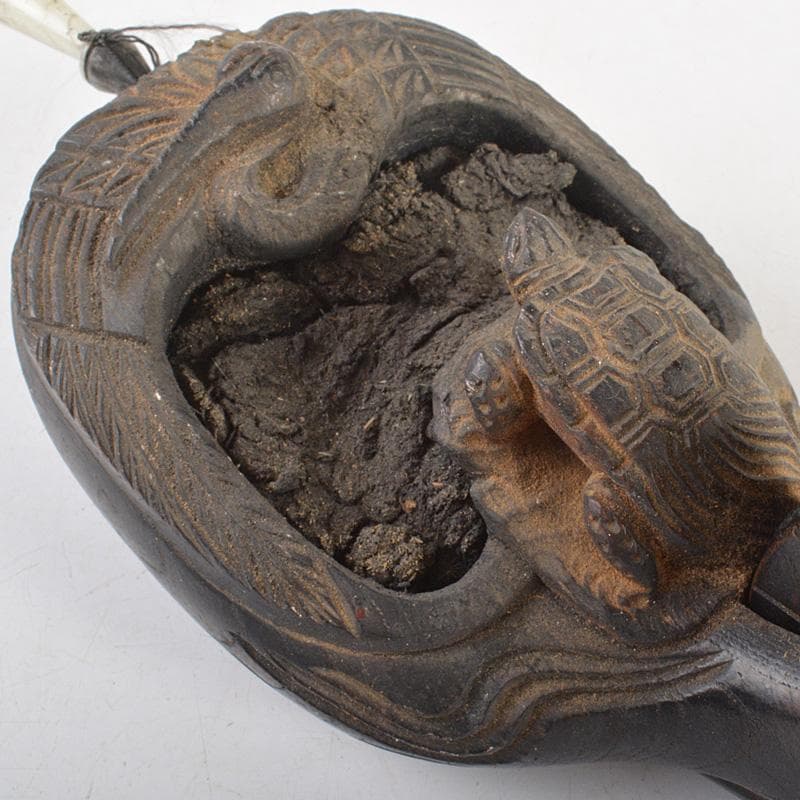 桃太郎　古民具　大工道具　 壷重刀 木彫　墨壷　M　R6610