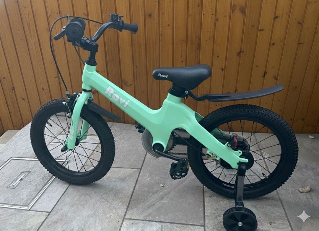 Ravi 16インチ 自転車 幼児用 キッズ 子ども用 ミント色