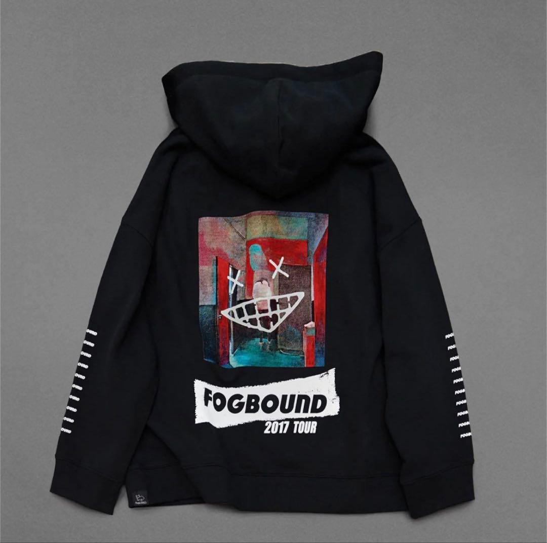 FOGBOUND 2017 TOUR Lサイズ ブラックジップフーディ