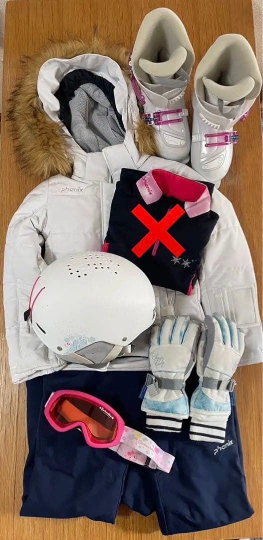 スキー　ウェア　フェニックス　phenix 130 グローブ　ゴーグル　ブーツ