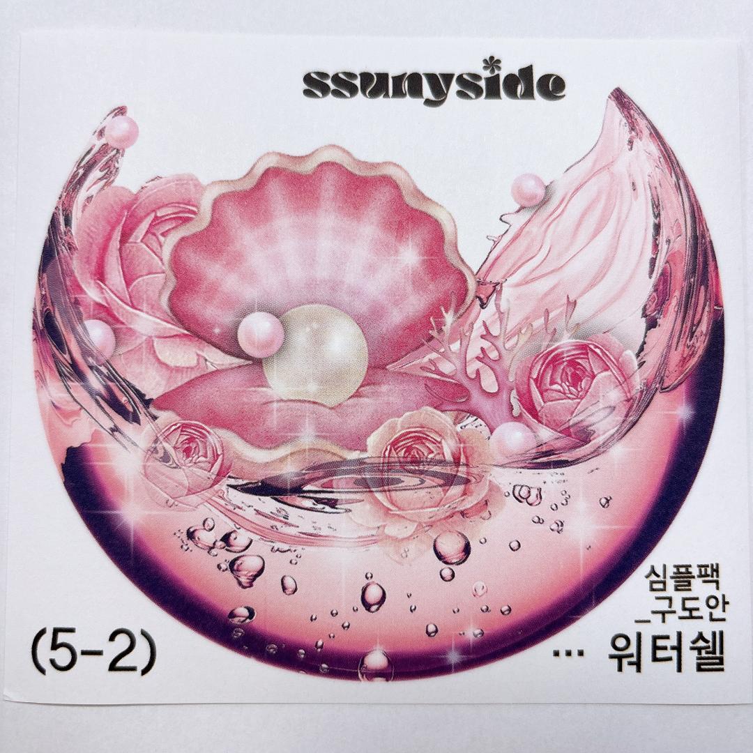 S225.装飾ステッカー　韓国作家　ssunyside(黒いたぬき)　バラ売り〇