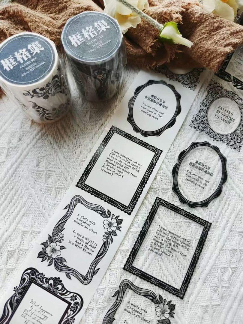 娜娜工坊《框格集》海外マスキングテープ マステ 【2719】