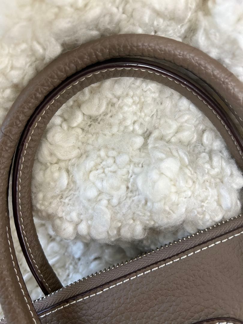 ワケアリ　本革　ノーブランド　エトープ　レディース　ハンドバック