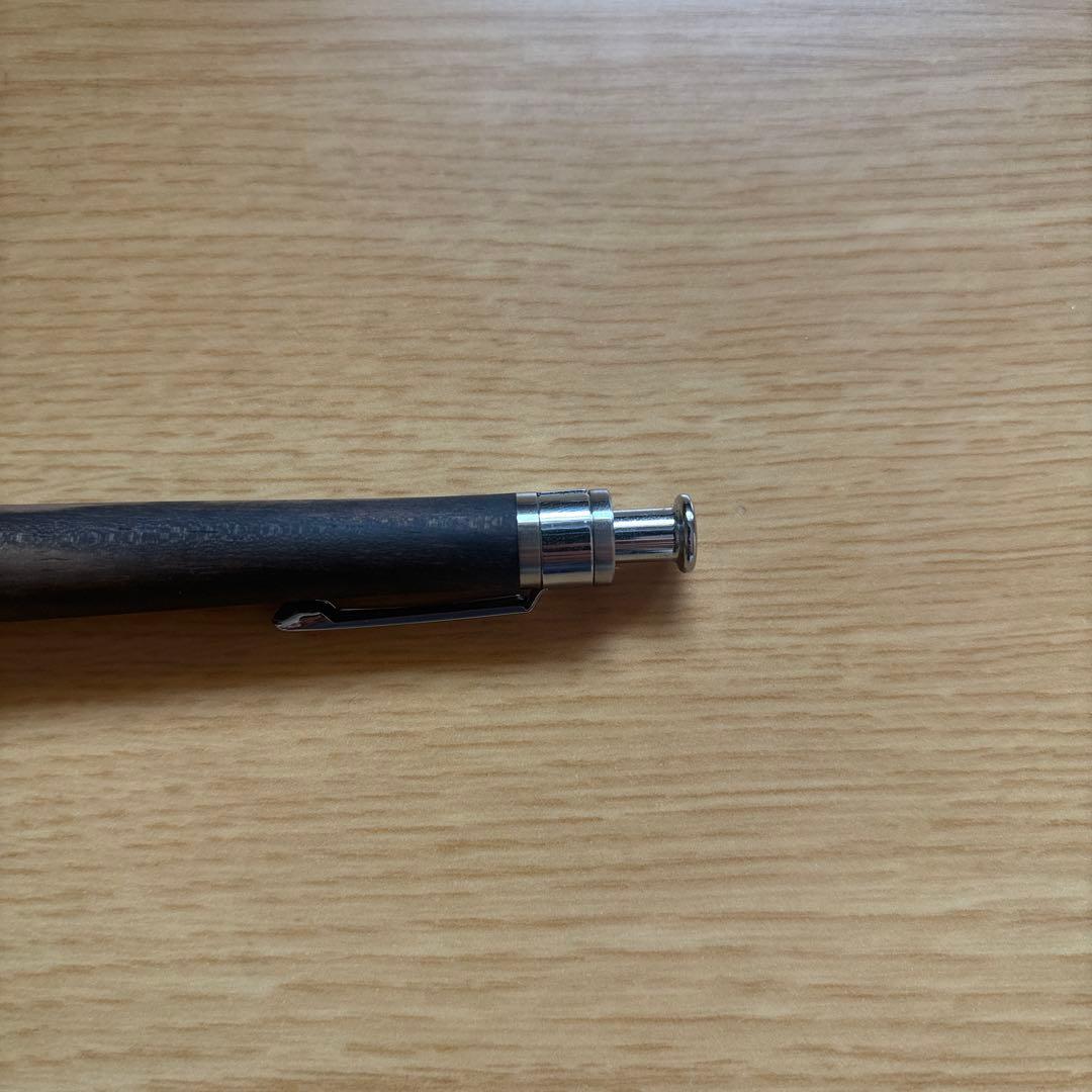 工房楔　シャーペン0.5mm 黒柿　固定式口金付き