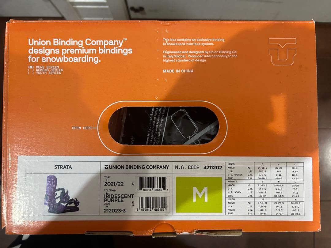 UNION ユニオン　STRATA ストラータ　sizeM パープル　紫　新品