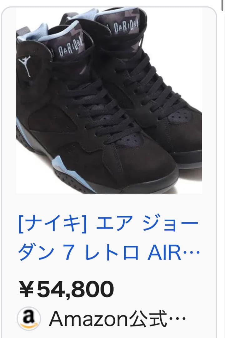 【レア色】正規品　AIR JORDAN 7 RETRO ジョーダン　黒　ブルー