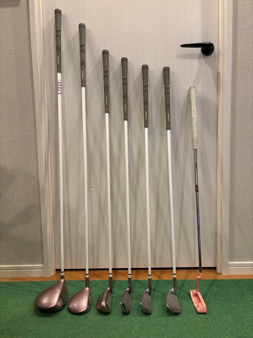 初心者お勧めレディースゴルフクラブセット7本☆ FIGAROフィガロ☆アディダス