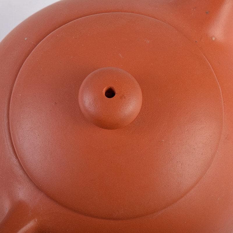 中国　紫砂　朱泥　急須　茶壷　在銘　V　R8920