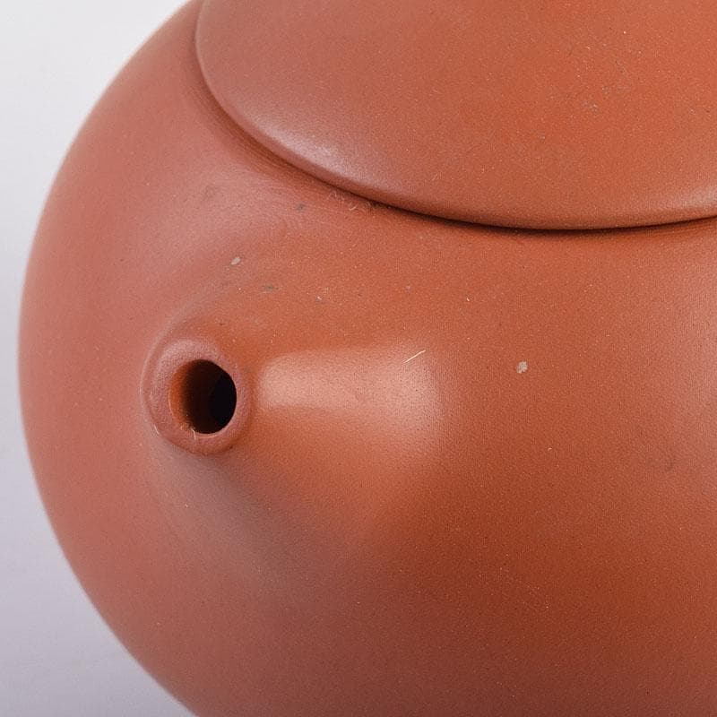 中国　紫砂　朱泥　急須　茶壷　在銘　V　R8920