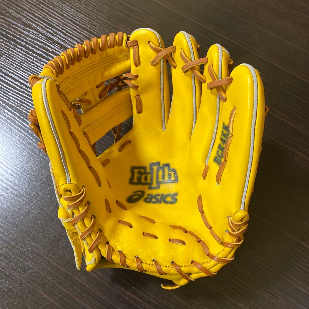 アシックス ASICS 内野手グラブ　湯もみ型付け済　軟式　BGR4KK