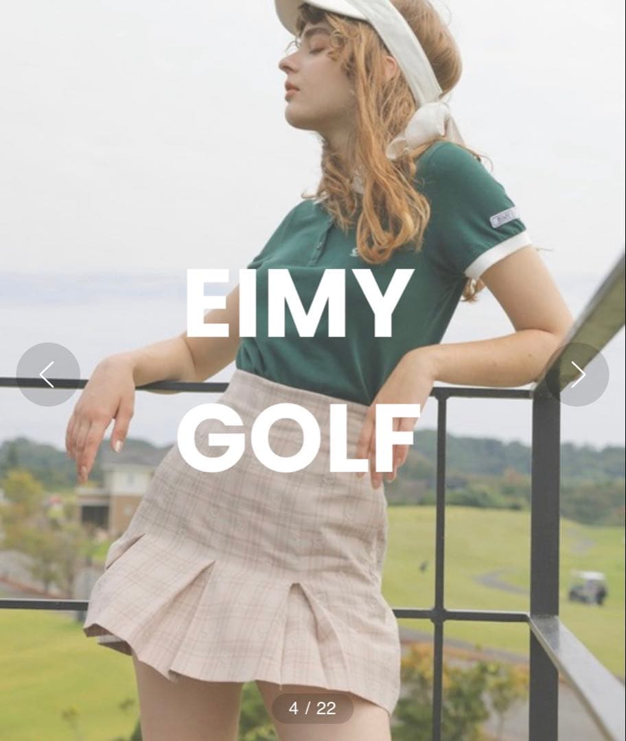【eimy golf】新品✨チェックミニスカート