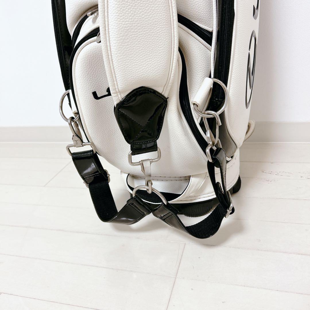 【美品】LEXUS キャディバッグ ホワイト/ブラック 清掃済み