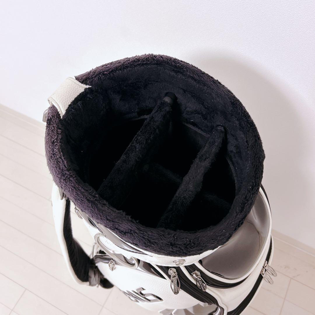 【美品】LEXUS キャディバッグ ホワイト/ブラック 清掃済み