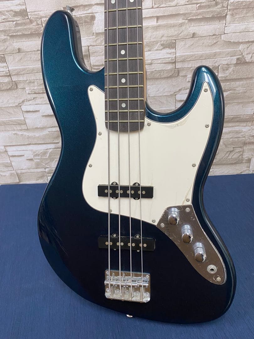 SELDER ジャズベースタイプ エレキベース マッチングヘッド ネイビー