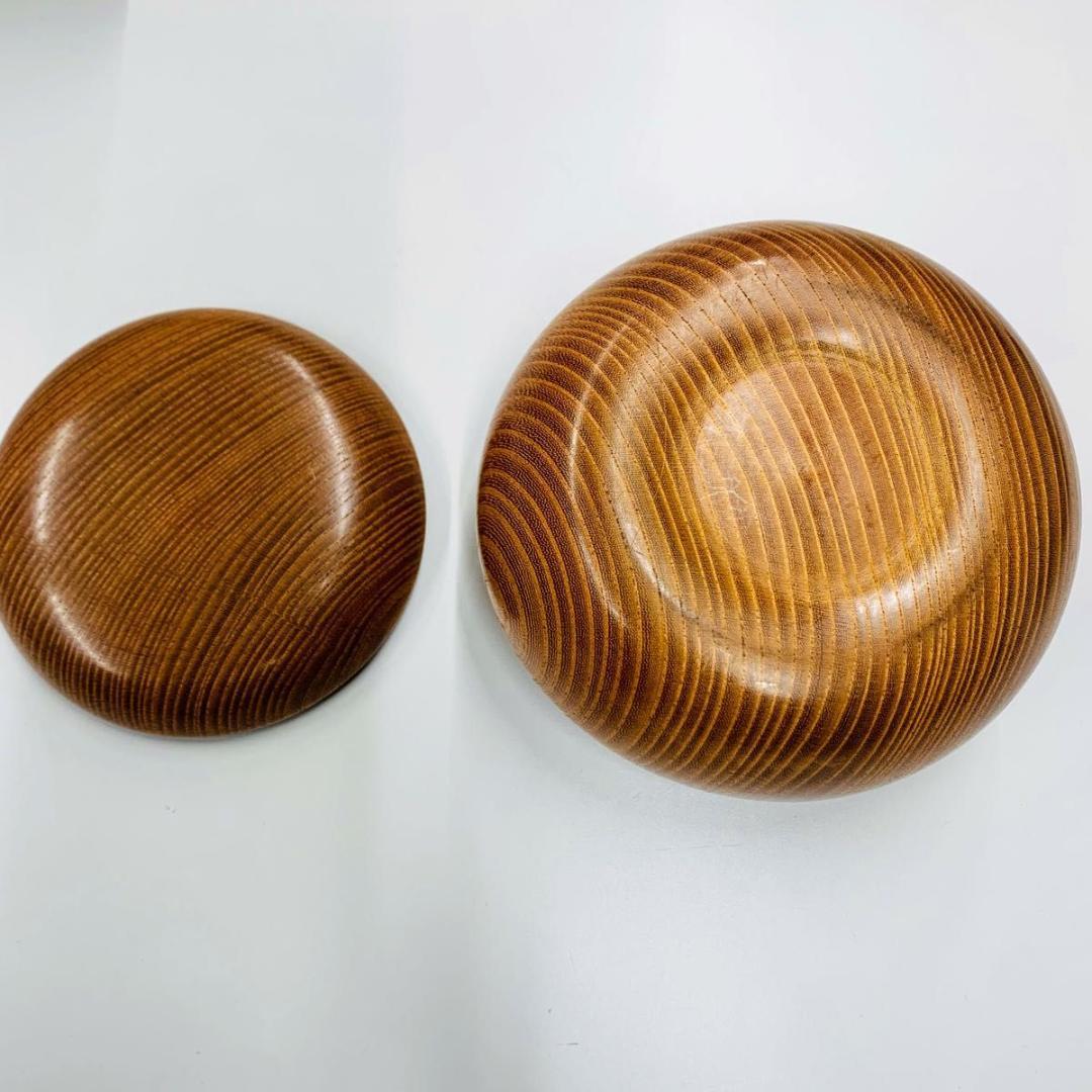 囲碁 蛤碁石 那智黒石 34号 碁石 碁笥セット 高級 希少品 天然素材