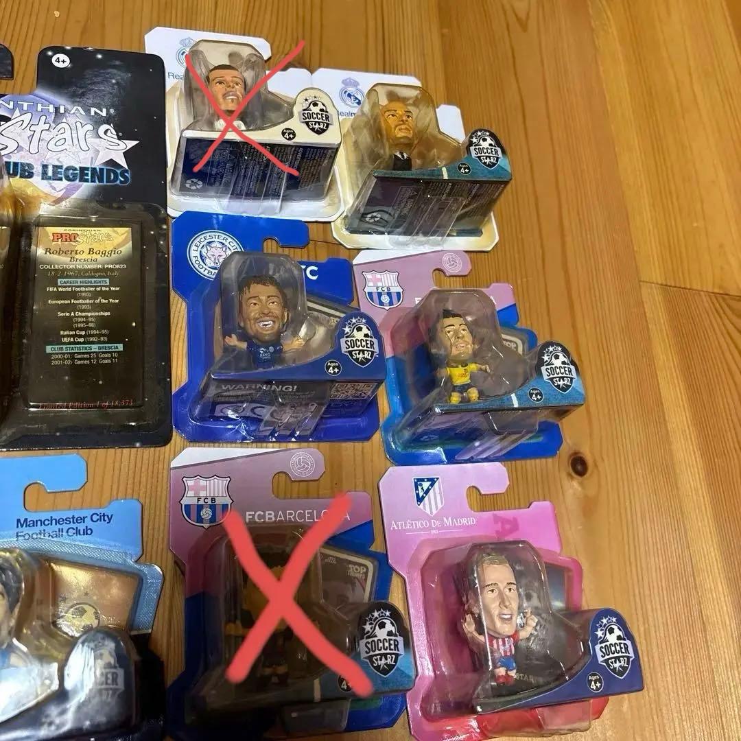 バラ売り可SOCCER STARS、サッカー選手フィギュアセット、未開封 10体