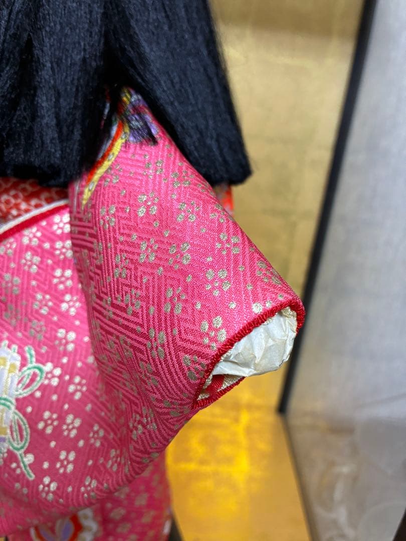 市松人形・人形の高さ約40cm・日本人形・ガラスケース無し