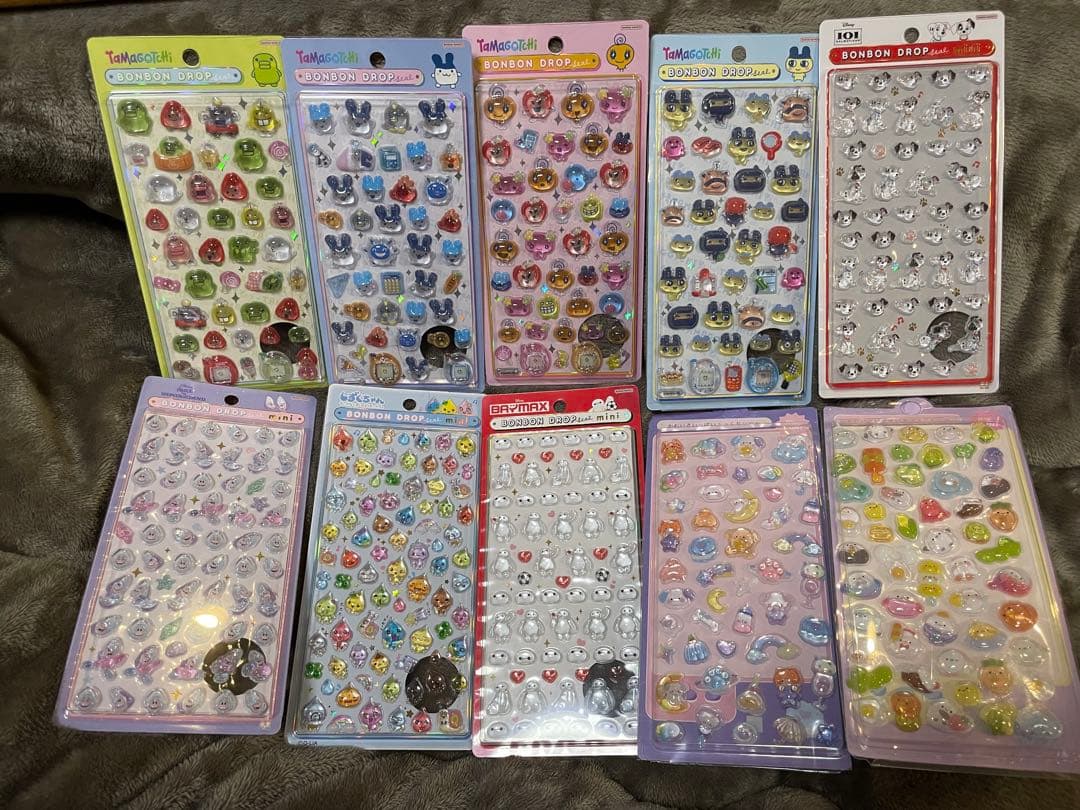 13枚　ボンボンドロップシール　正規　たまごっち 101 ベイマックス　しずく