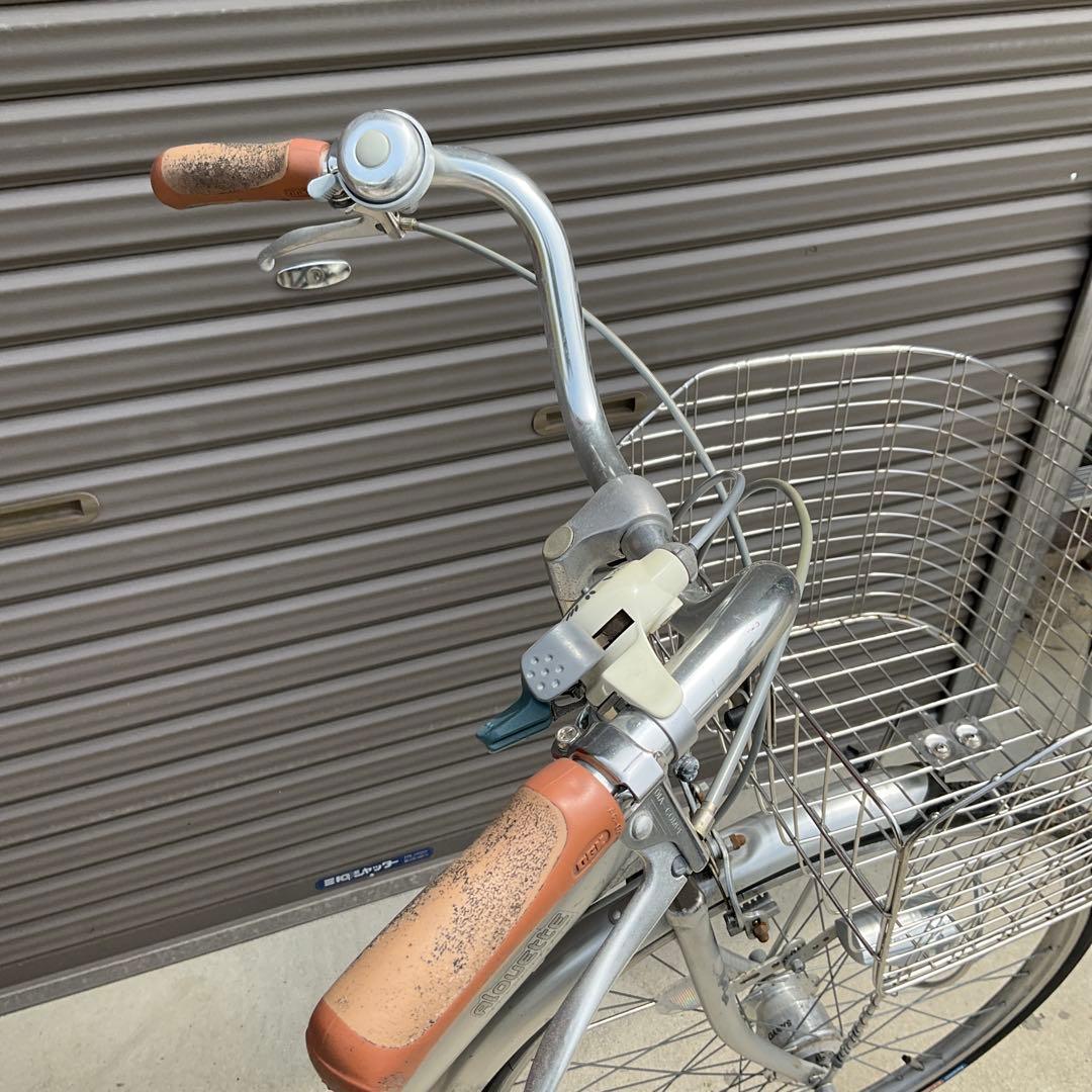 ママチャリ 26インチ オートライト カゴ ペダル 身長140~175cm程度