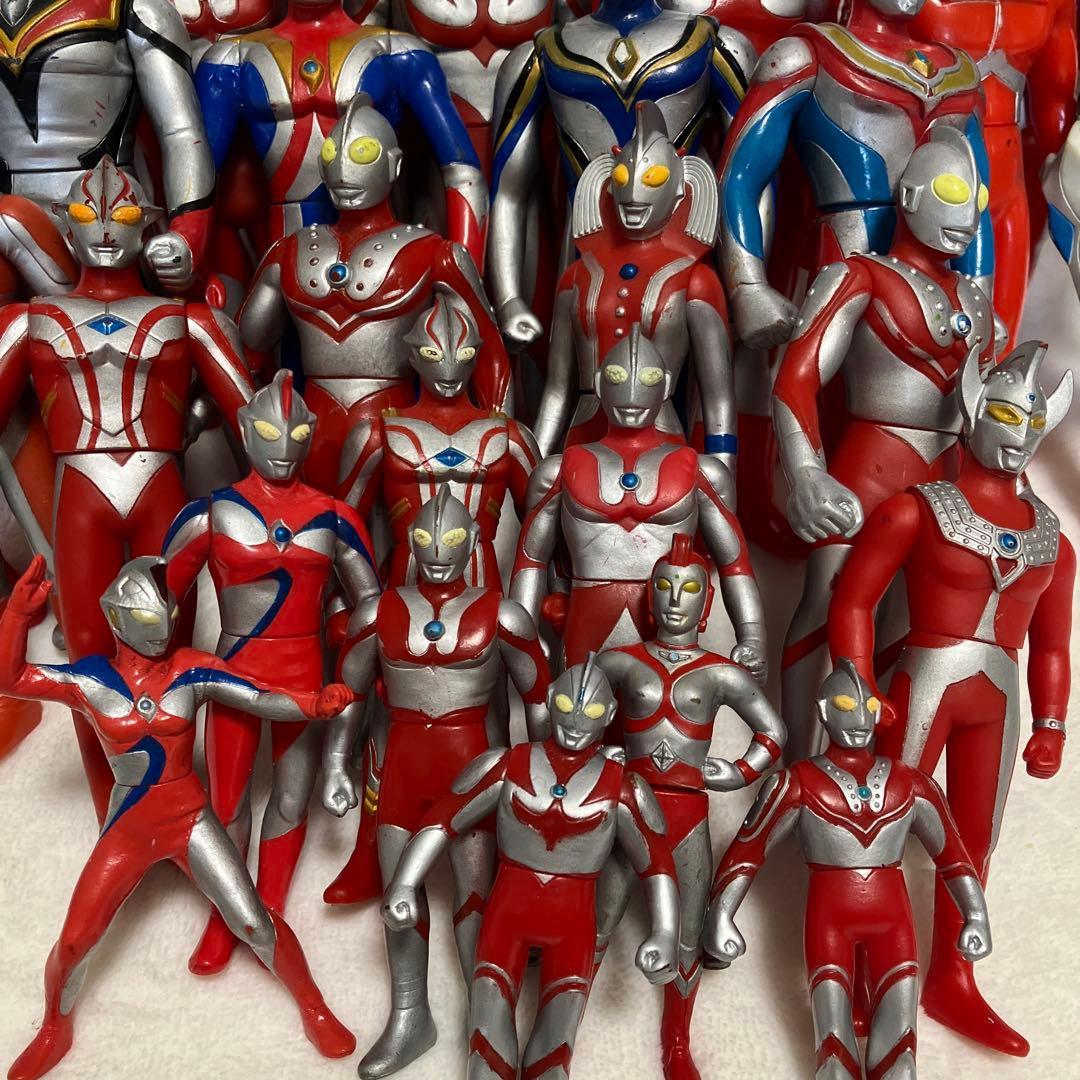 【希少レア】ウルトラマン ソフビ 初期あり 当時物 33体 セット まとめ売り