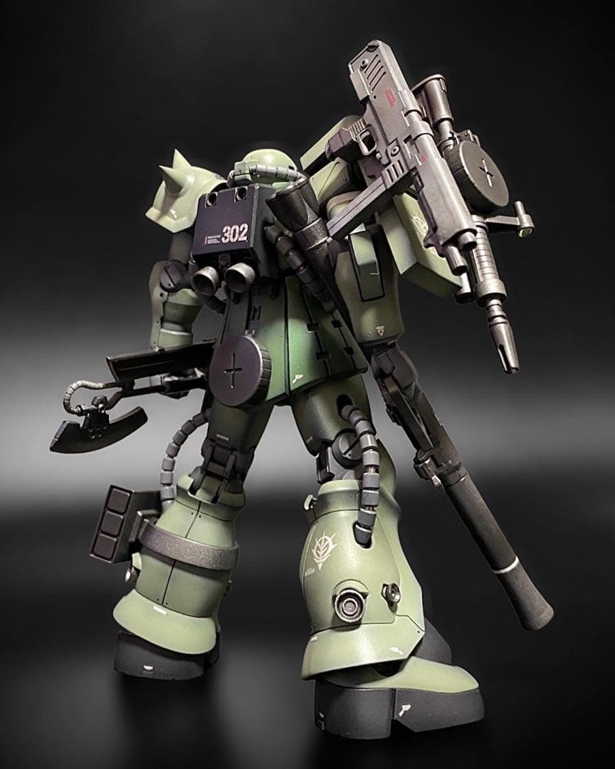 ガンプラ HGUC 1/144 ザクIIF2型 全塗装改造品