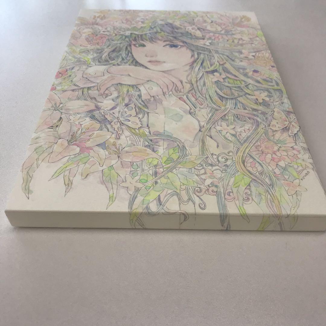 ★木村智博「のどかな」木製パネル アクリルガッシュ 色鉛筆 鉛筆 額付き