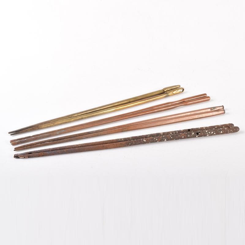 茶道具　古鉄古銅　火箸　まとめて　七組　C　6991