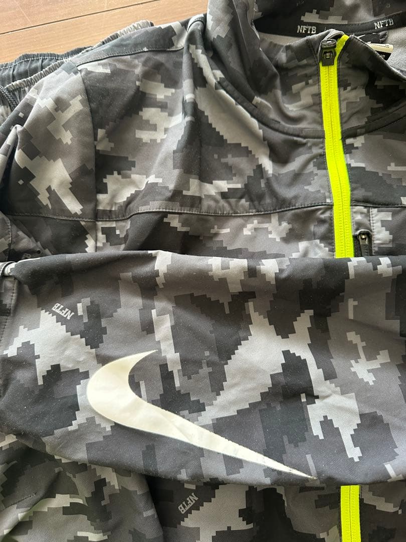 NIKE NFTB DRI-FIT WOVEN カモフラ セットアップ M