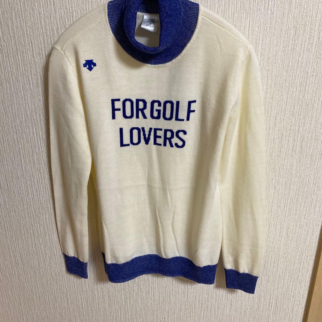 新品タグ付　　デサントゴルフ　ニット　L