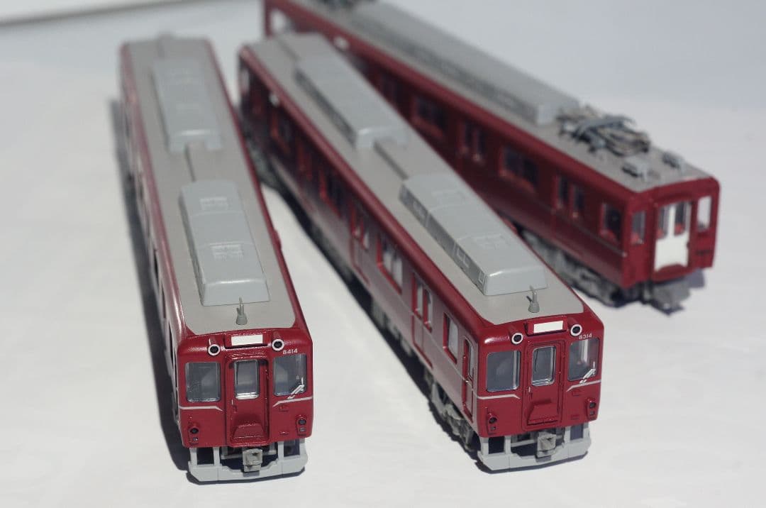 A-3469 近鉄8400系 田原本線 復活塗装マルーン 3両セット　車両のみ