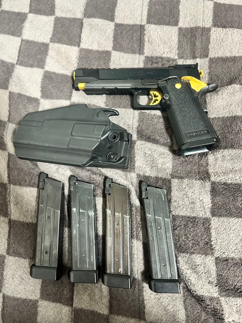 り様用　東京マルイ　ハイキャパ　ゴールドマッチ＋電動ハンドガンハイキャパE