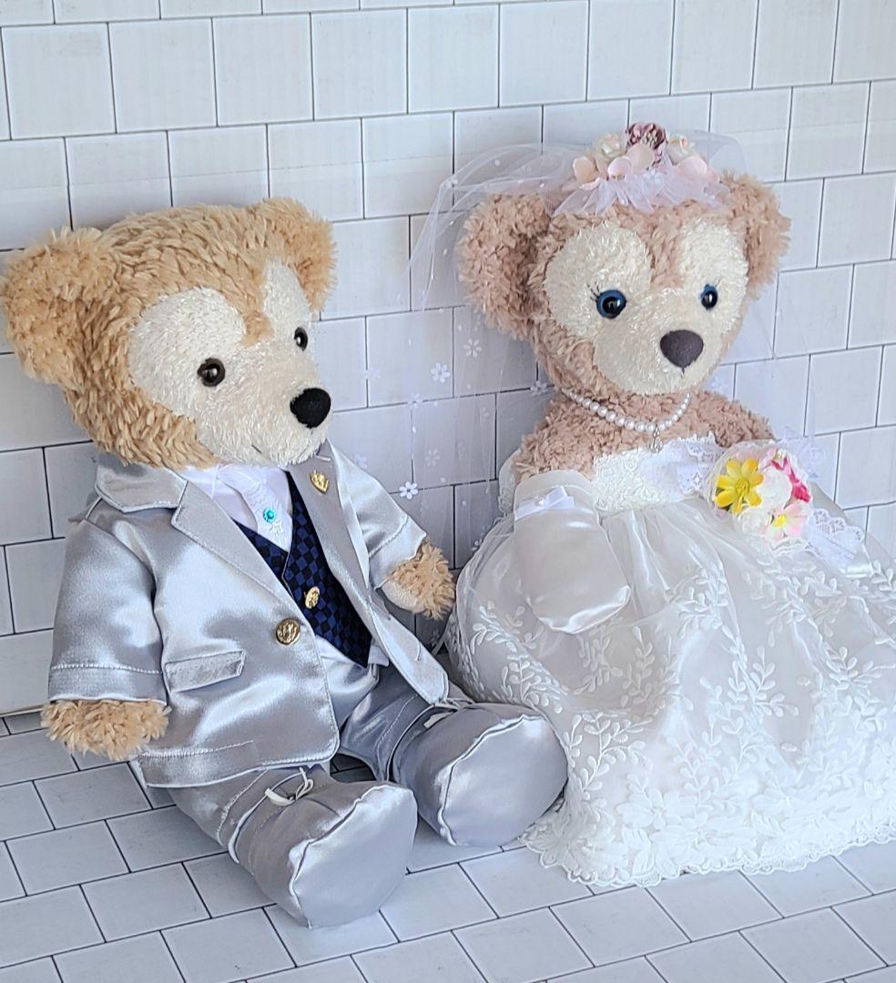 ダッフィー、シェリーメイウェディングコスチューム、シルバー