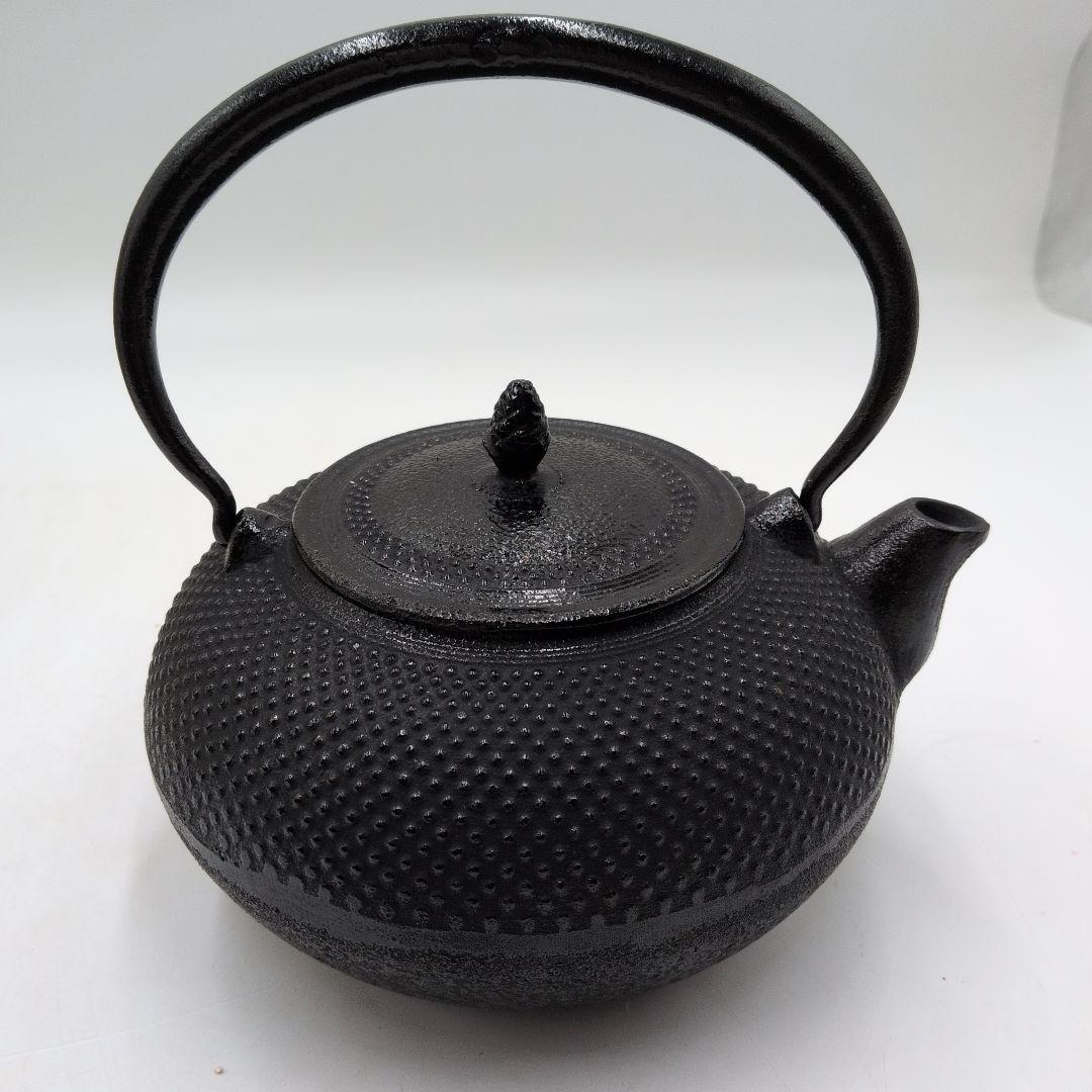 bM159T 南部鉄器 南部鉄瓶 鍋元 算玉アラレ 1.5L 鉄瓶